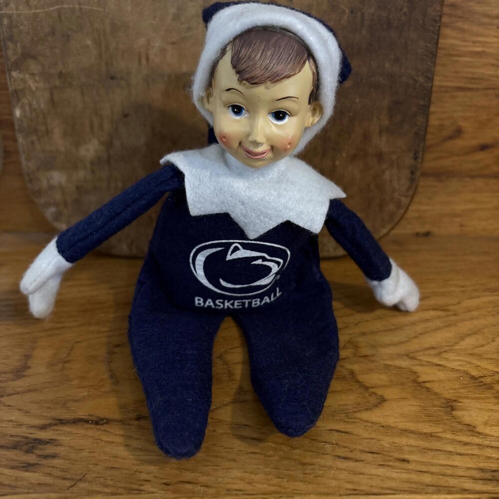 Penn State Nittany Lions Basketball Christmas Fan Giveaway Elf Figure